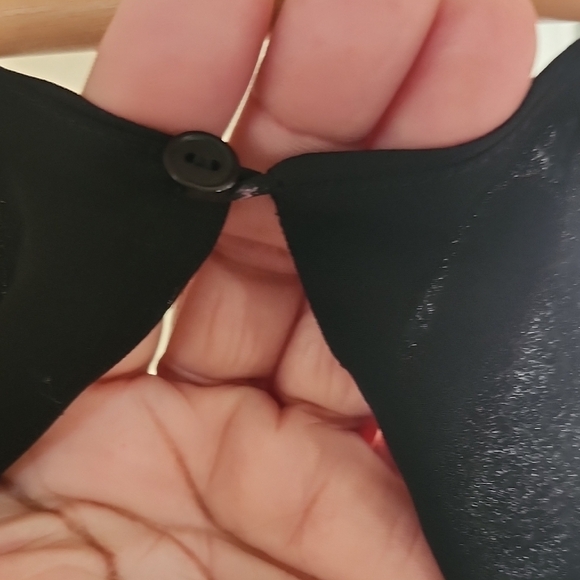 NWT Lush Black Strappy V-Neck Bar Cami Tank Top - Size M Going Out - Picture 5 of 8